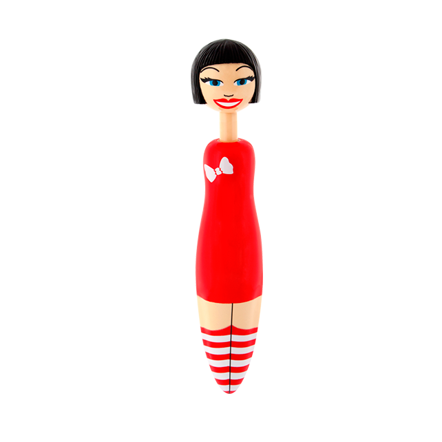 Stylo rétractable - Fashion Girl Pen - Or - Pylones