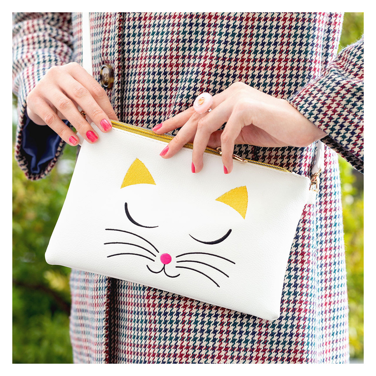 Small shoulder bag - Brody - White Cat - Pylones