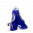 36334 - Bague en verre soufflé - Tower Milk - Bleu