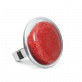 34807 - Glasring - Platine Medium Billes - Rouge