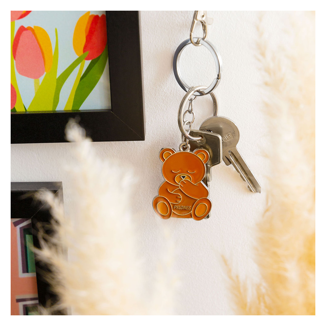 Metal teddy bear on sale keychain