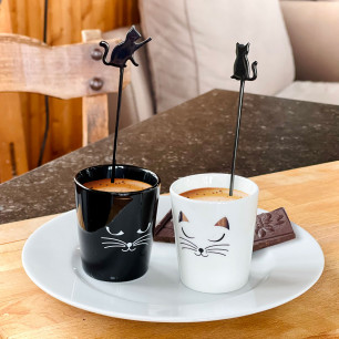 Set von 2 Kaffeelöffeln - Catuccino