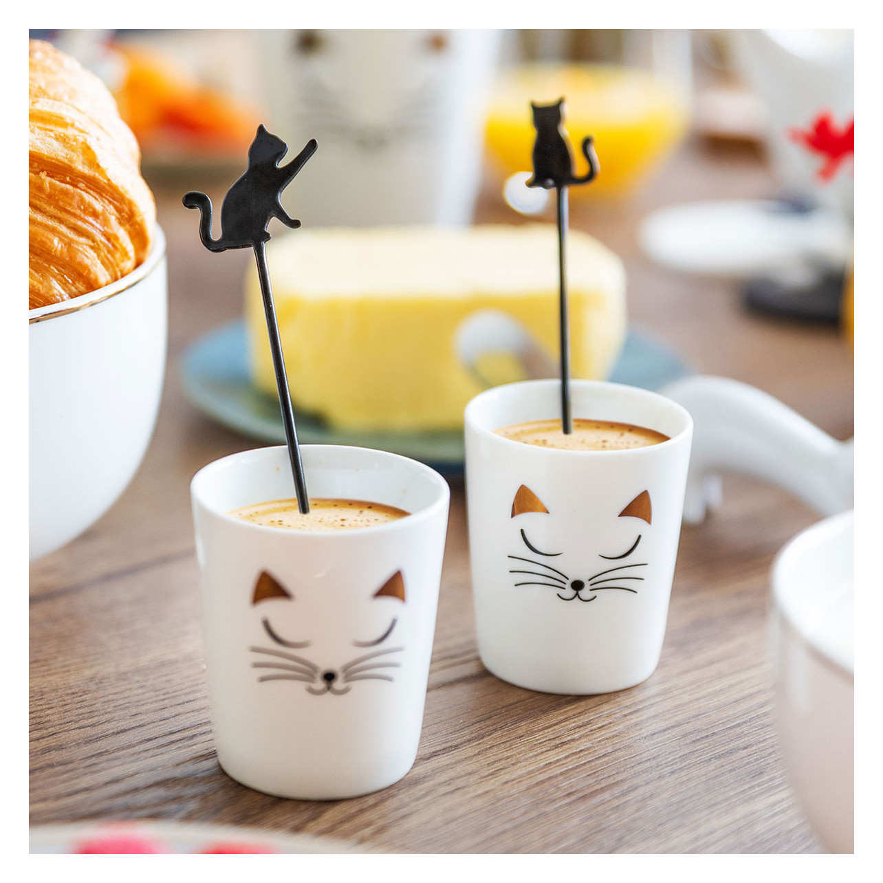 Compra Cucharillas de café con forma de gatitos Coffee & Cats al por mayor