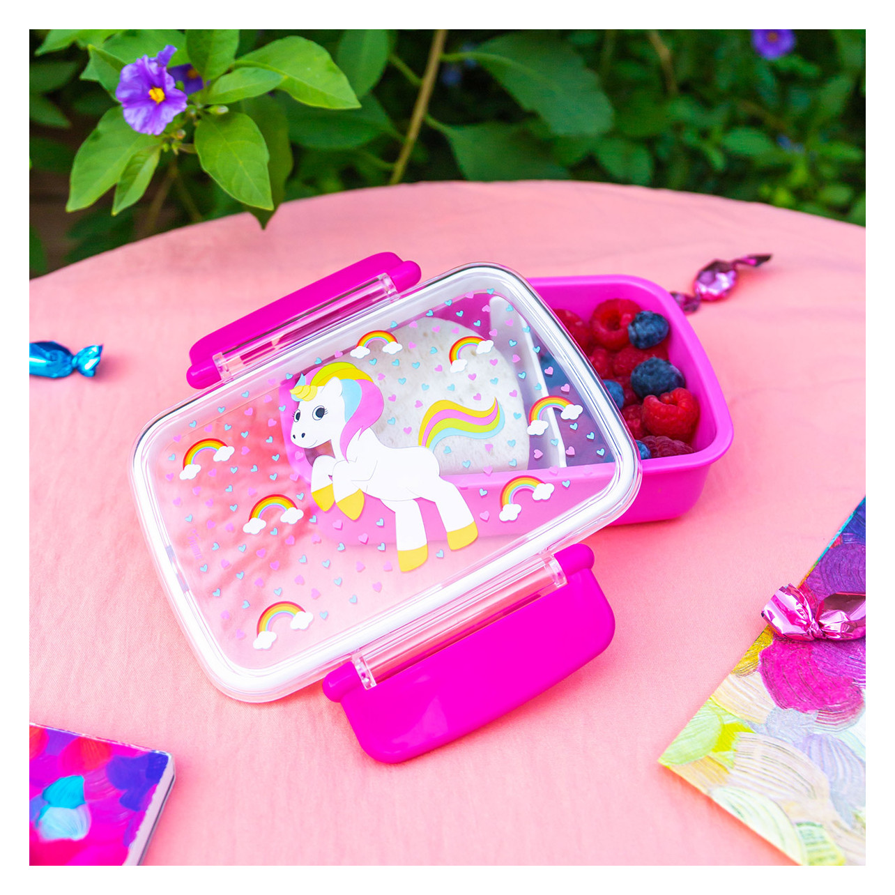 Unicorn Bento Box for Kids, Lunch Box for Girls, School Snack Christmas  Gift Toy