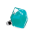 39601 - Glass ring - Energie Medium Milk - Turquoise