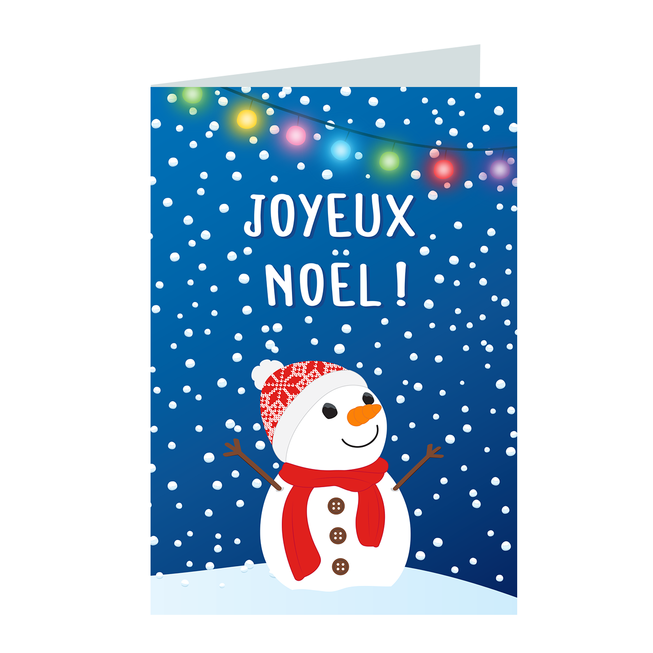 Carte de voeux Joyeux Noël Wish you France Pylones