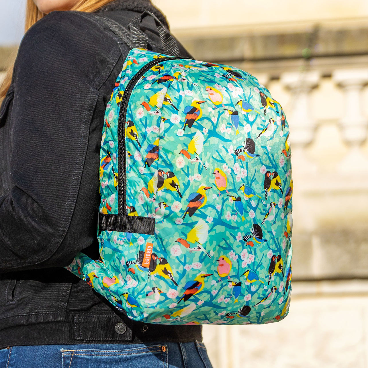 Foldable backpack - Pocket Bag - Birds - Pylones