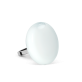 34825 - Glass ring - Platine Mini Milk - Blanc