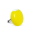 34825 - Bague en verre soufflée - Platine Mini Milk - Jaune