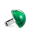 38044 - Anillo de vidrio soplado - Dome Medium Transparent - Vert