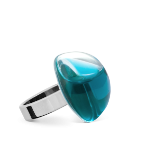 Anello in vetro - Dome Mini Transparent