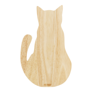 Holzschneidebrett - Cut cat