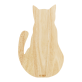 Holzschneidebrett - Cut cat