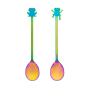 Set de 2 cucharillas de café - Frogouccino