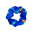 40286 - Elastique à cheveux - Chouchou - Blue Palette