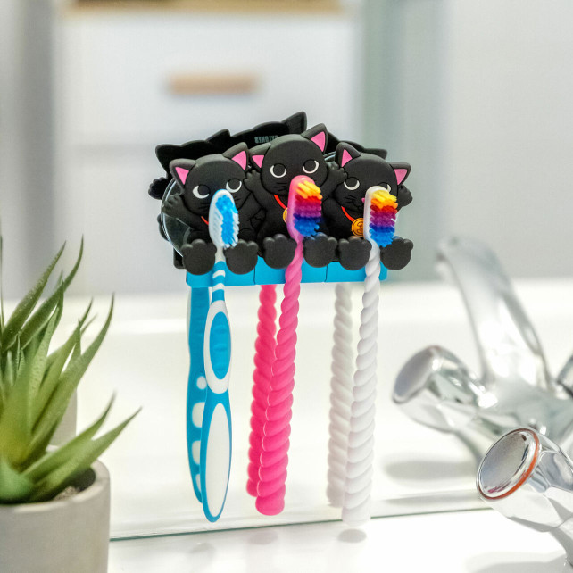 Support porte 3 brosses à dents - Ani-toothi